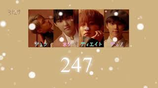 【247】SEVENTEEN/ｾﾌﾞﾝﾃｨｰﾝ/세븐틴 (日本語/ハングル/カナルビ)