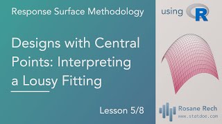 RSM 05 Designs with Central Points - Interpreting a significant lack-of-fit