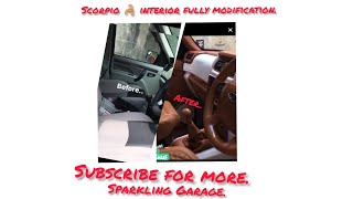 Scorpio 🦂 2021 fully interior modification#shorts #interior_modification #scorpio #youtubeshorts