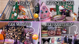 🩷 Vlog 22: Girly Marshalls Shopping Spree + Haul, Pack My Purse (WIMB), Halloween Decor & more