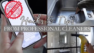 PROFESSIONAL CLEANING SECRETS 🤫 LIFE CHANGING HACKS & TIPS FROM HOUSEKEEPERS & CLEANERS 😲