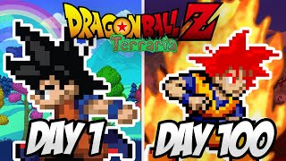 I Spent 100 DAYS in Dragon Ball Z Terraria...