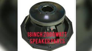 PD1852 SPEAKER Material 18inch 2000watt #speaker #soundsystem #dj #pasystem #speakerrepair #vlog