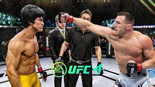 Bruce Lee vs Michael Chandler - EA Sports UFC 4 - Bruce Lee Fight Club 🔥🐲