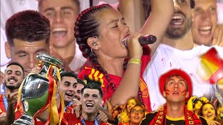 Celebración de la selección con 'Potra Salvaje' #españa #eurocopa2024 #laroja