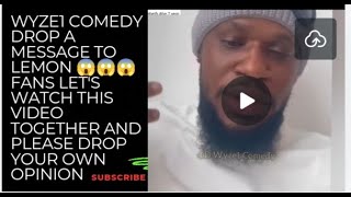 Wyze1 comedy drop a message to lemon😱 #lordoflemon #maryraheem #wedding #marriage