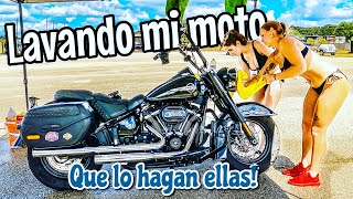 Motocicleta limpia? .. Que lo hagan ellas !