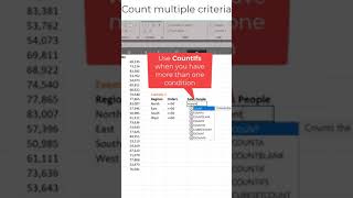 Count multiple criteria in Excel #shorts #excel #count #multiple #criteria
