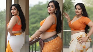 [4K] Beautiful Saree Color and stylish plus size | Design Ideas for Women of All Size Prat 42