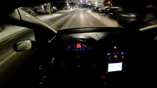 POV City Night Drive with Insta360 One X - VW Touran 1T1 1.6MPI 102KM