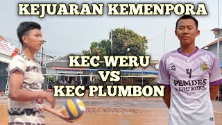 KEJUARAAN KEMENPORA KEC WERU VS PLUMBON RIO OCOL BOLED AFAN AJIS JAGUAR