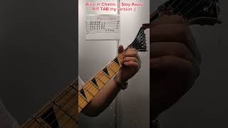 Alice in Chains - I Stay Away, Riff  TAB my version/ moje wersja :) #guitar #akord #guitarcover