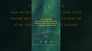 Burna Boy - Dey Play (Lyrics Video)