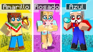 ¡MINECRAFT pero JUGAMOS al MINI JUEGO de los COLORES! 🔵💛🔴💚 con SILVIOGAMER PANCRACIO y LINGAMES