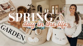 SPRING DAYS | vintage market shop with me haul, second trimester update, and Easter baskets!