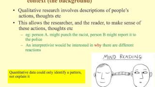 research methods Different types of data