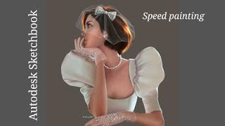 Autodesk Sketchbook digital painting -timelapse-