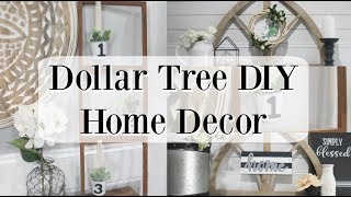 DOLLAR TREE DIY HOME DECOR | FARMHOUSE DECOR 2019