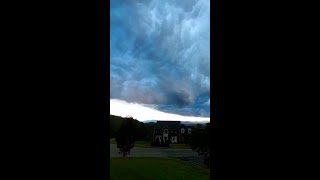 Thunder Storm and Rolling Clouds Over Roanoke Virginia Time Lapse with my Insta360 ONE X2 #shorts