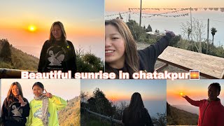 Beautiful Sunrise in chatakpur🌅//Morning view//sunrise vlog//Yang Homestay//Lazung vlog//Vlog-25🫶/