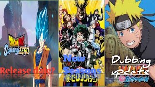 Dragon Ball Sparking Zero! release date? | New anime Hindi channel? | Naruto Dubbing