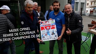 Les Remises de couteaux à deux champions de ski !