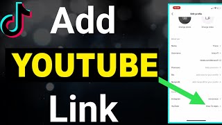 How To Add YouTube Channel Link To TikTok Profile