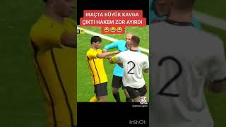 MAÇTA BÜYÜK KAVGA 😱😱😱 #efootball2023 #short #pesmobile #efootball2022 #efootball #pes21 #pes #fypシ