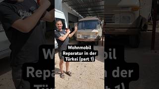 Abwasser Schlauch gerissen Wasserschaden Reparatur und neue Dusche für mein Wohnmobil in der Türkei