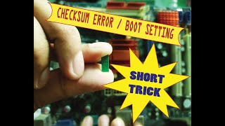 CHEKSUM BOOT EROR | REPAIR | TRICK