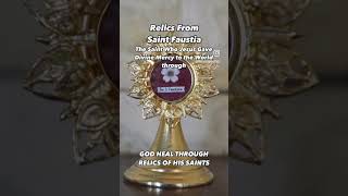 Relics of Saint Faustina #mothermaryismoving #love #mamamaryprayforus #catholicsaint #upchurch