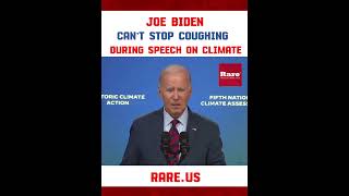 Joe Biden can’t stop coughing during speech on climate…