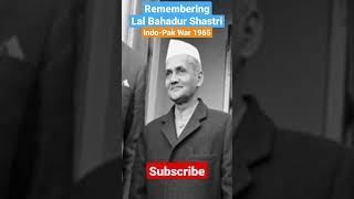 Remembering Lal Bahadur Shastri P-4 Death Anniversary #yourviewsyournews #shorts #indopakwar