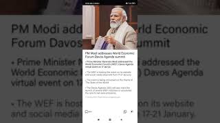 PM Modi to address World Economic Forum Davos Agenda summit on Monday