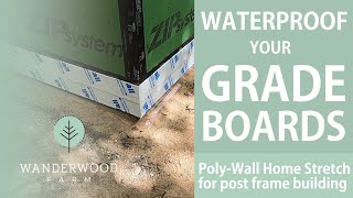 Waterproof GRADE BOARD using POLY-WALL Home Stretch (068)