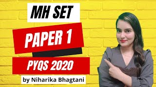 Maharashtra SET Paper 1 PYQs 2020 | Part 2 | NET SET 2023 | Niharika Bhagtani