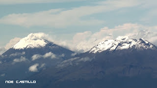 Volcanes Popocatepetl e Iztaccihuatl - Vista despegando del AICM CIUDAD DE MEXICO