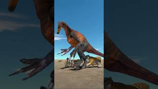 Carnivore Confrontation Tigers vs Therizinosaurus Showdown