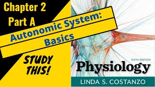 Costanzo Physiology (Chapter 2A) Autonomic Nervous System Basics || Study This!