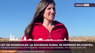 LEY DE HUMEDALES: La Sociedad Rural se expresó en contra de su implementación