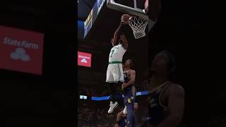 Jaylen Brown Reverse Dunk On Turner#nba2k25#shorts