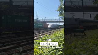 Die BR 402 (ICE 2) fährt durch die Unfallstelle in Eschede | ÖPNVinBB | #shorts