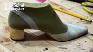 sling-back  shoe pattern drafting(shoemaking course)