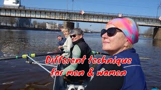 Different technique for men and women