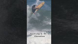 Trying out an 80’s shortboard - Full video swipe up #shortsfeed #surf #vintage ￼