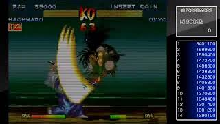 ACA NEOGEO Samurai Shodown III [PS4] 1cc Gameplay Sample