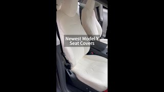 Comfort Redefined: FREESOO Tesla Seat Covers made of high quality Leather. #follow #usa #freesoo