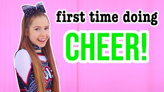 MY FIRST TIME CHEERLEADING *embarrassing*