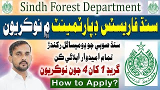 Sindh Forests Department Jobs BPS 1-4 | Government of Sindh Jobs_Complete Detail