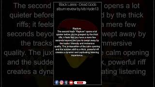 @BlackLakes - Rapture - Dead Gods track by track review by Ms Hyde13      #newrelease #metal #rock